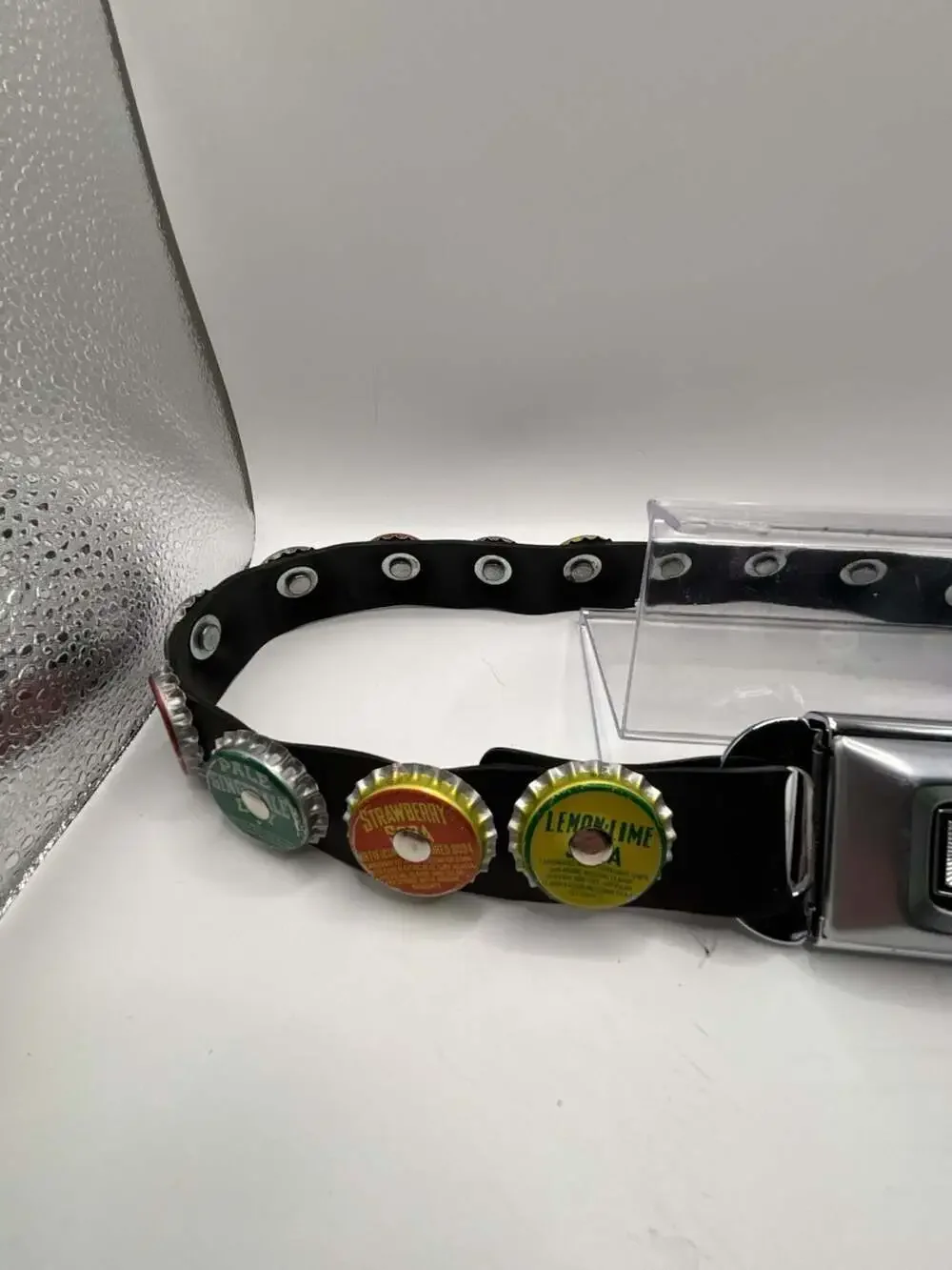 Little Earth Recycled Soda Bottle Cap Seatbelt Buckle Belt
